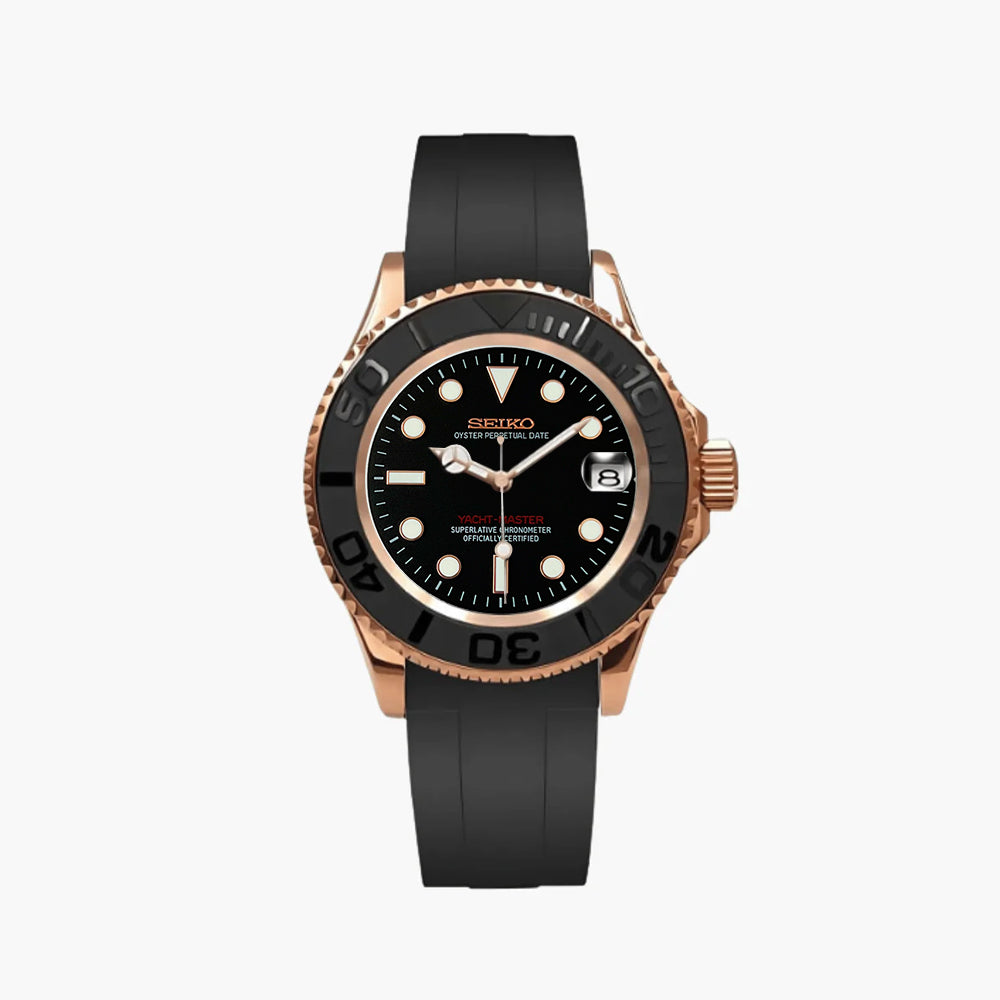 Rose Gold Black Diver
