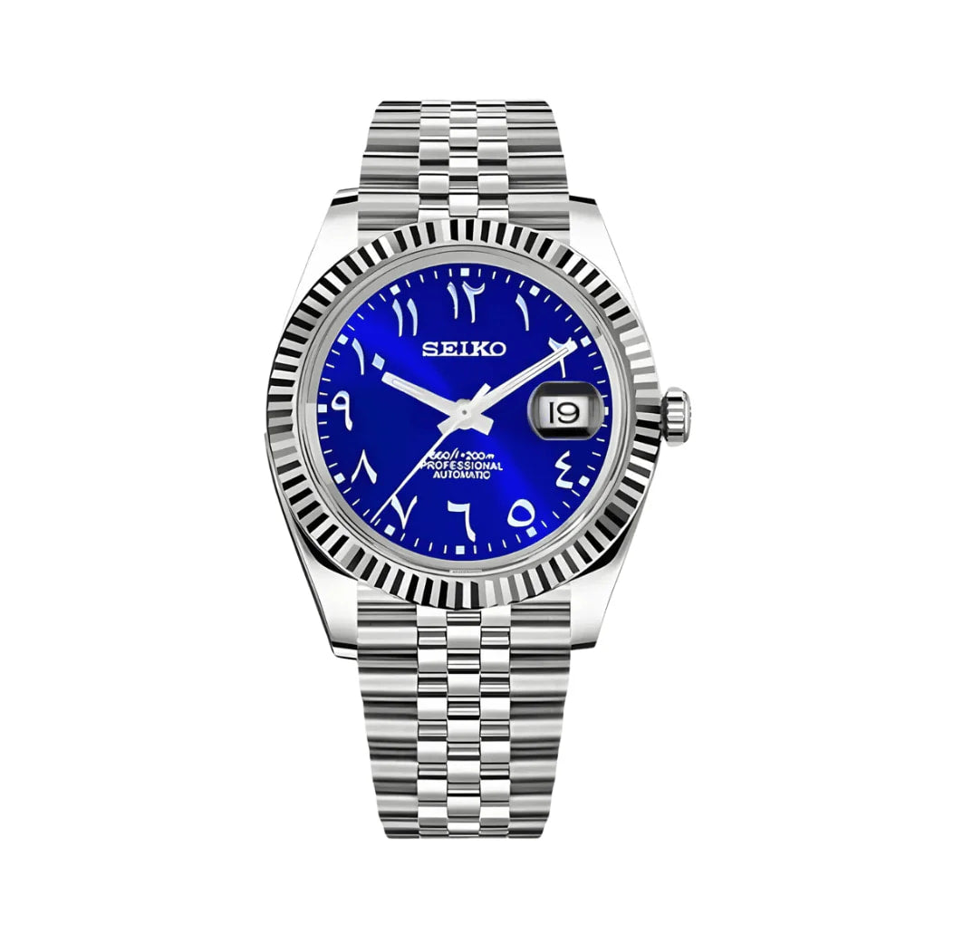 Arabic Royal Blue Dress Watch