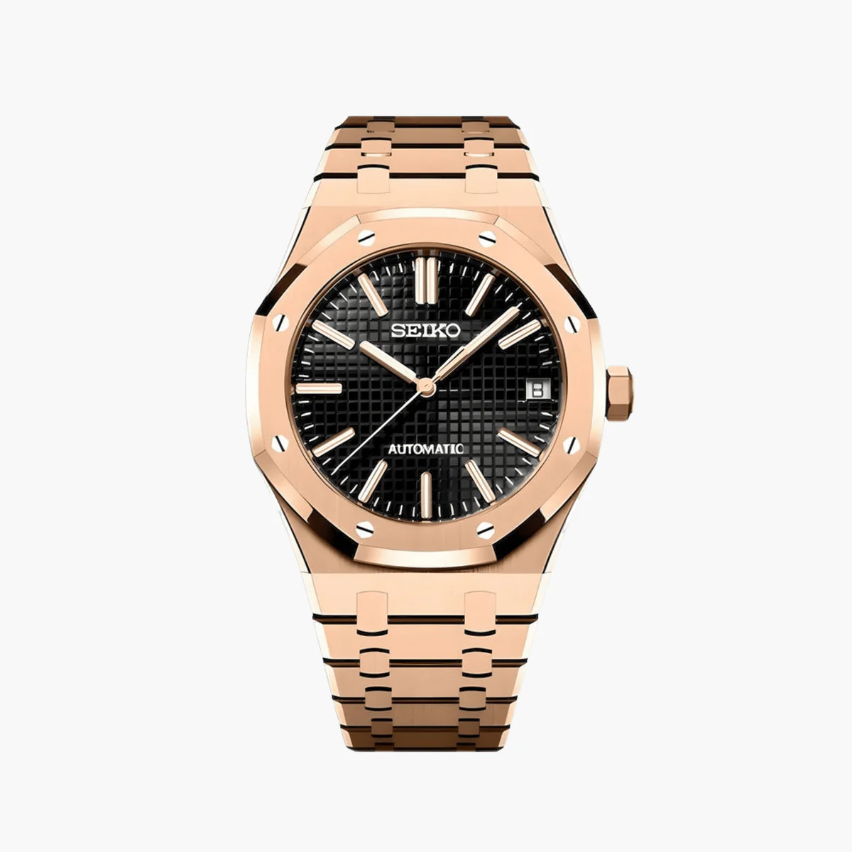 🎁 Rose Gold Black Sports Watch (100% off)