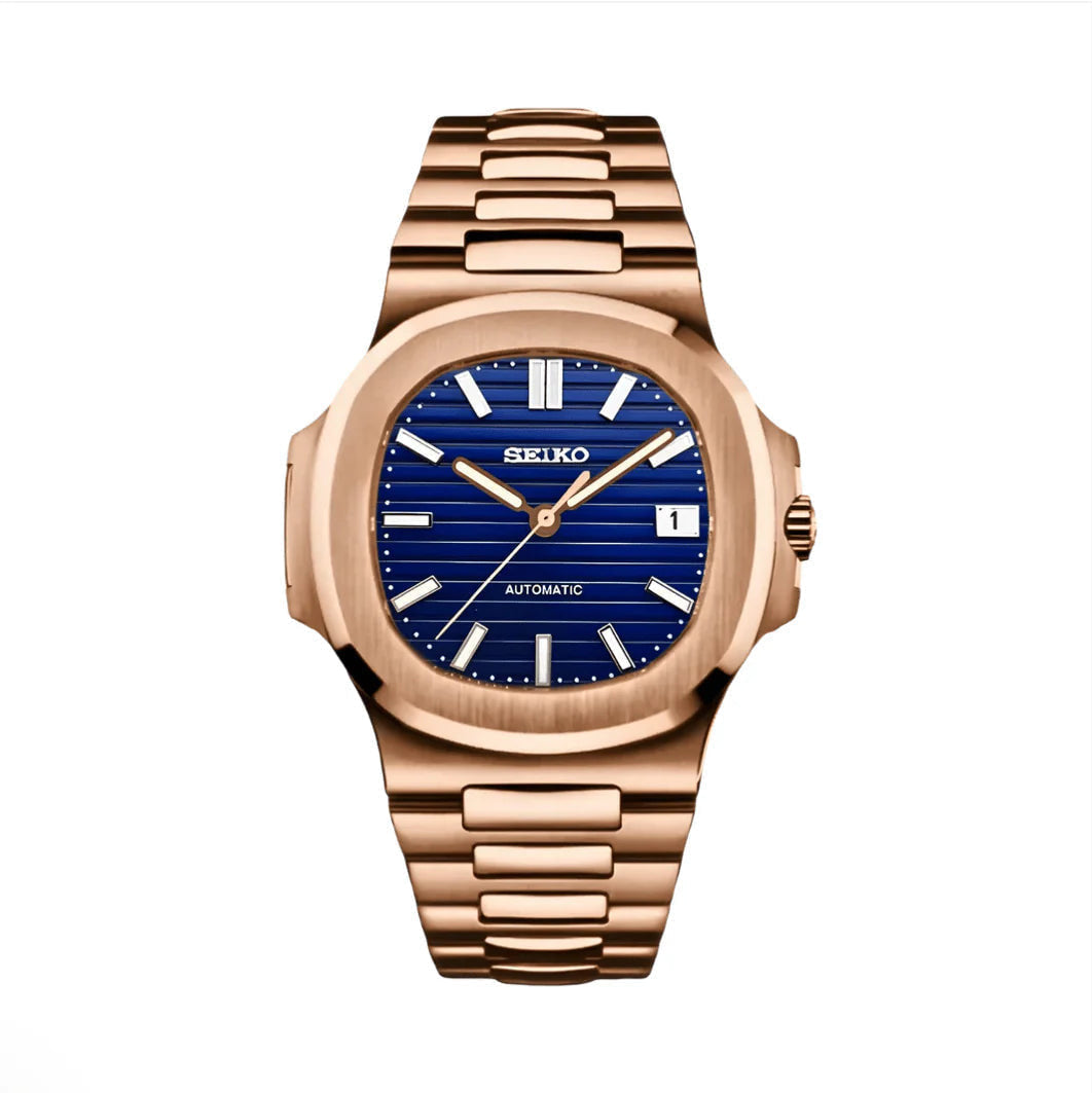 🎁 Rose Gold Royal Blue Sports Watch (100% off)