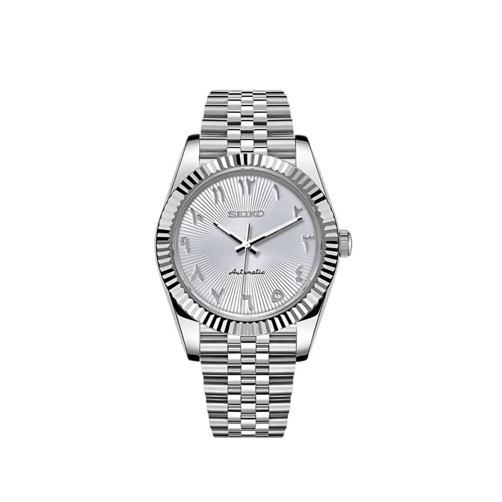 🎁 White Arabic Dial Dress Watch (100% off)
