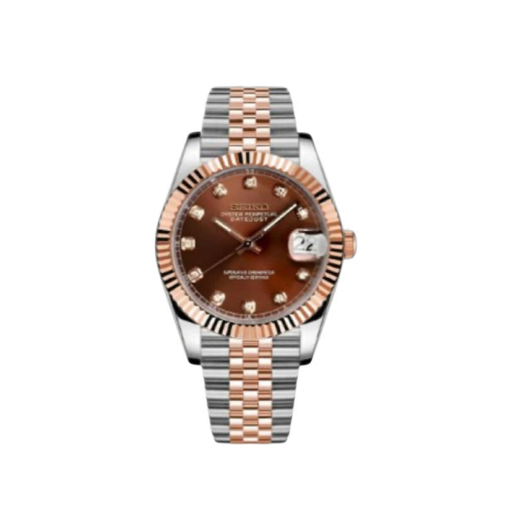 🎁 Chocolate Jewel Dial Dress Watch (100% off)