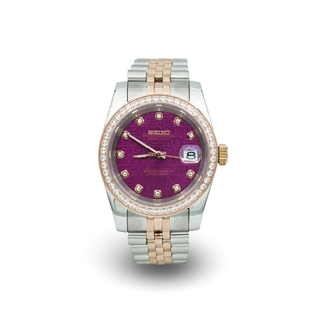 🎁 Maroon Eclipse Dial Dress Watch (100% off)