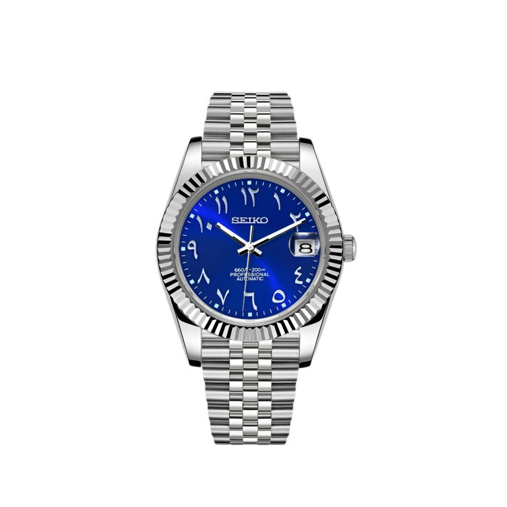 Royal Blue Arabic Dial Dress Watch