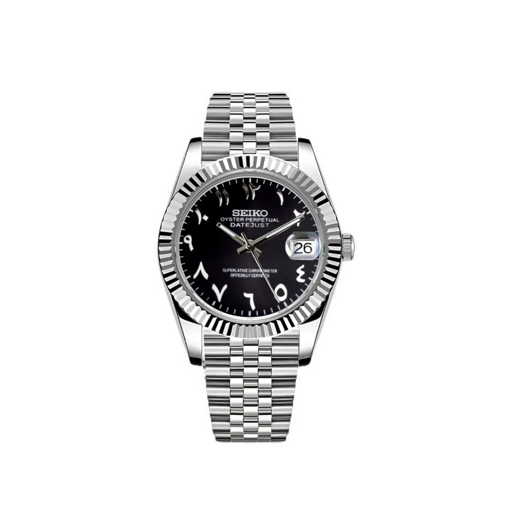 Black Arabic Dial Dress Watch