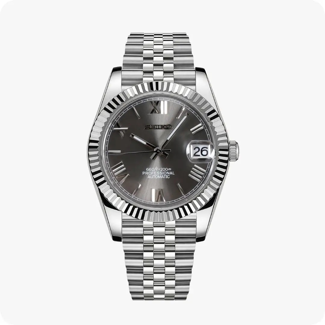 Royal Gray Roman Dial Dress Watch