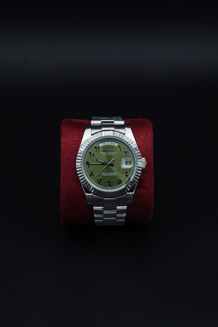 🎁 Olive Arabic Dial Dress Watch (100% off)