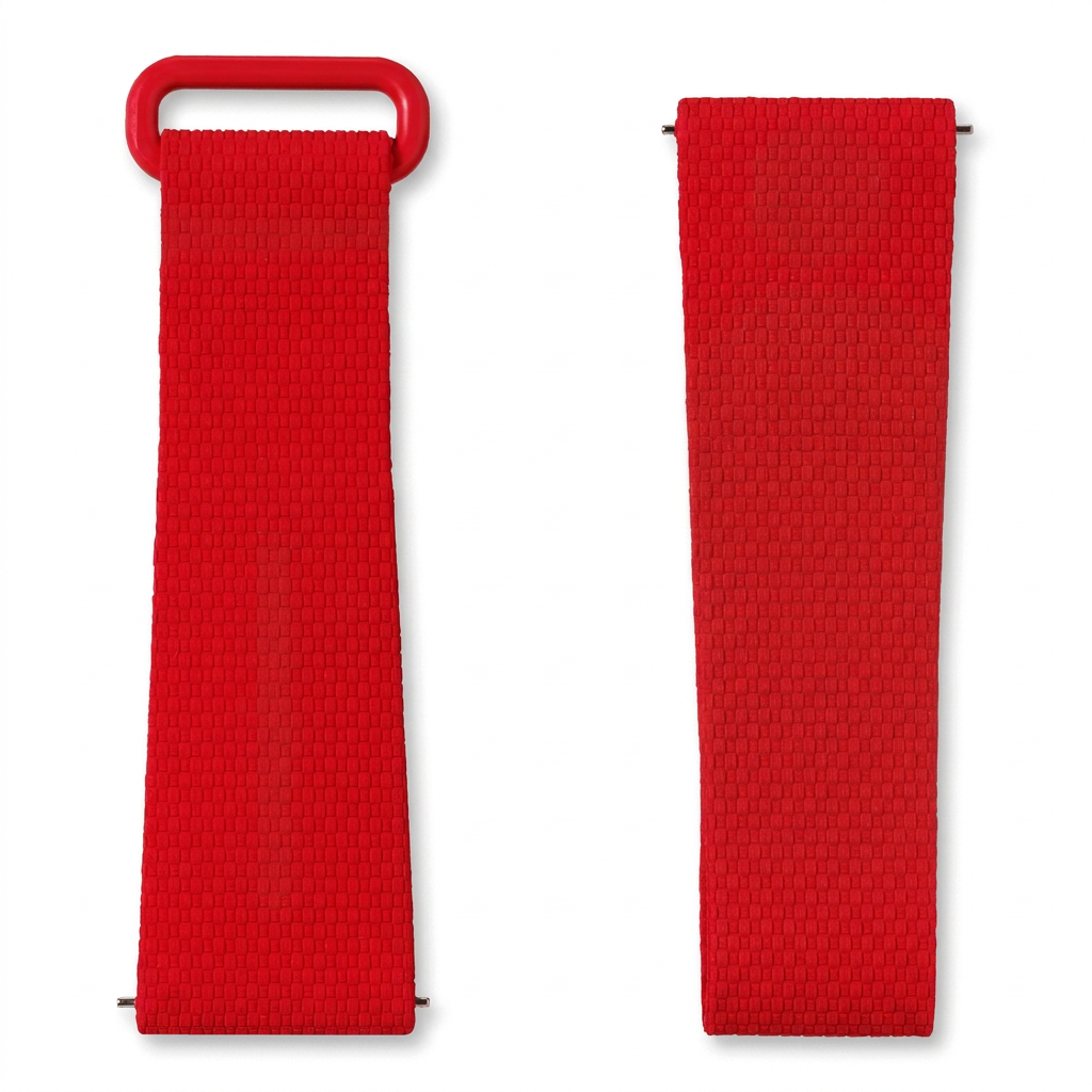 🎁 STRAP RED/WHITE RUBBER (100% off)