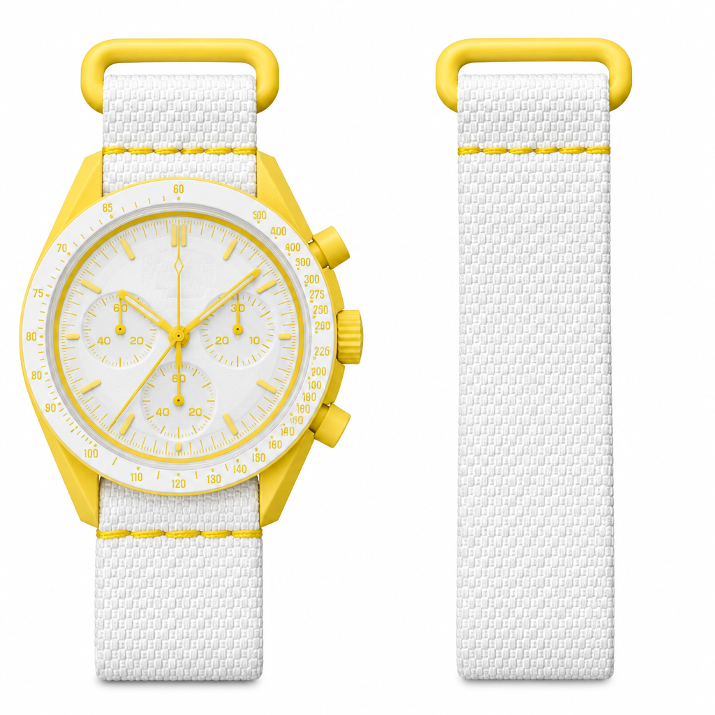 🎁 STRAP WHITE/YELLOW RUBBER (100% off)
