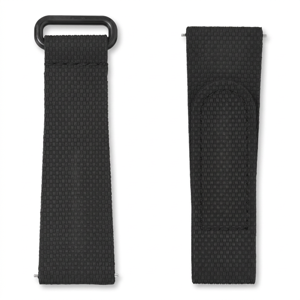 🎁 STRAP BLACK/BLACK RUBBER (100% off)