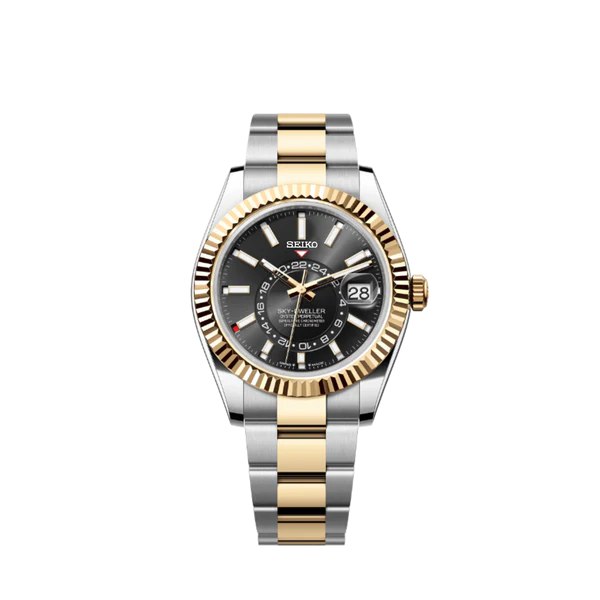 🎁 Two Tone Black Dress Watch (100% off)