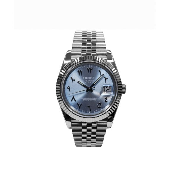 Ice Blue Arabic Dial Dress Watch