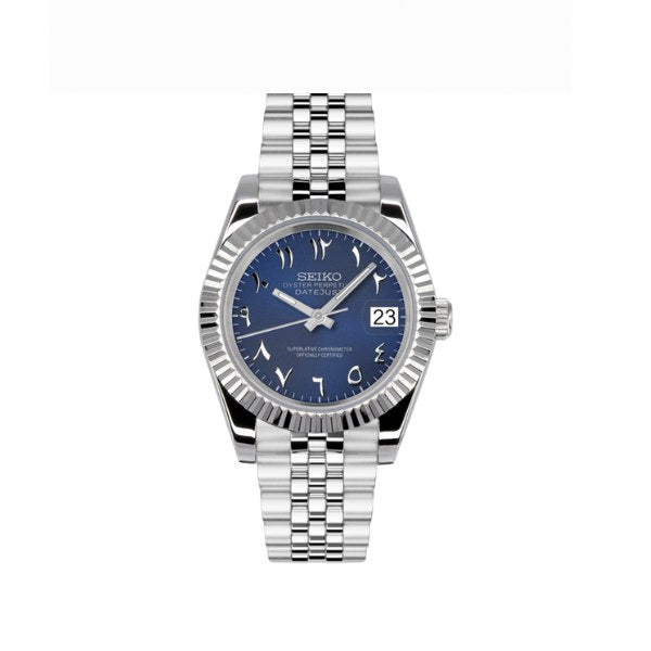 🎁 Blue Arabic Dial Dress Watch (100% off)