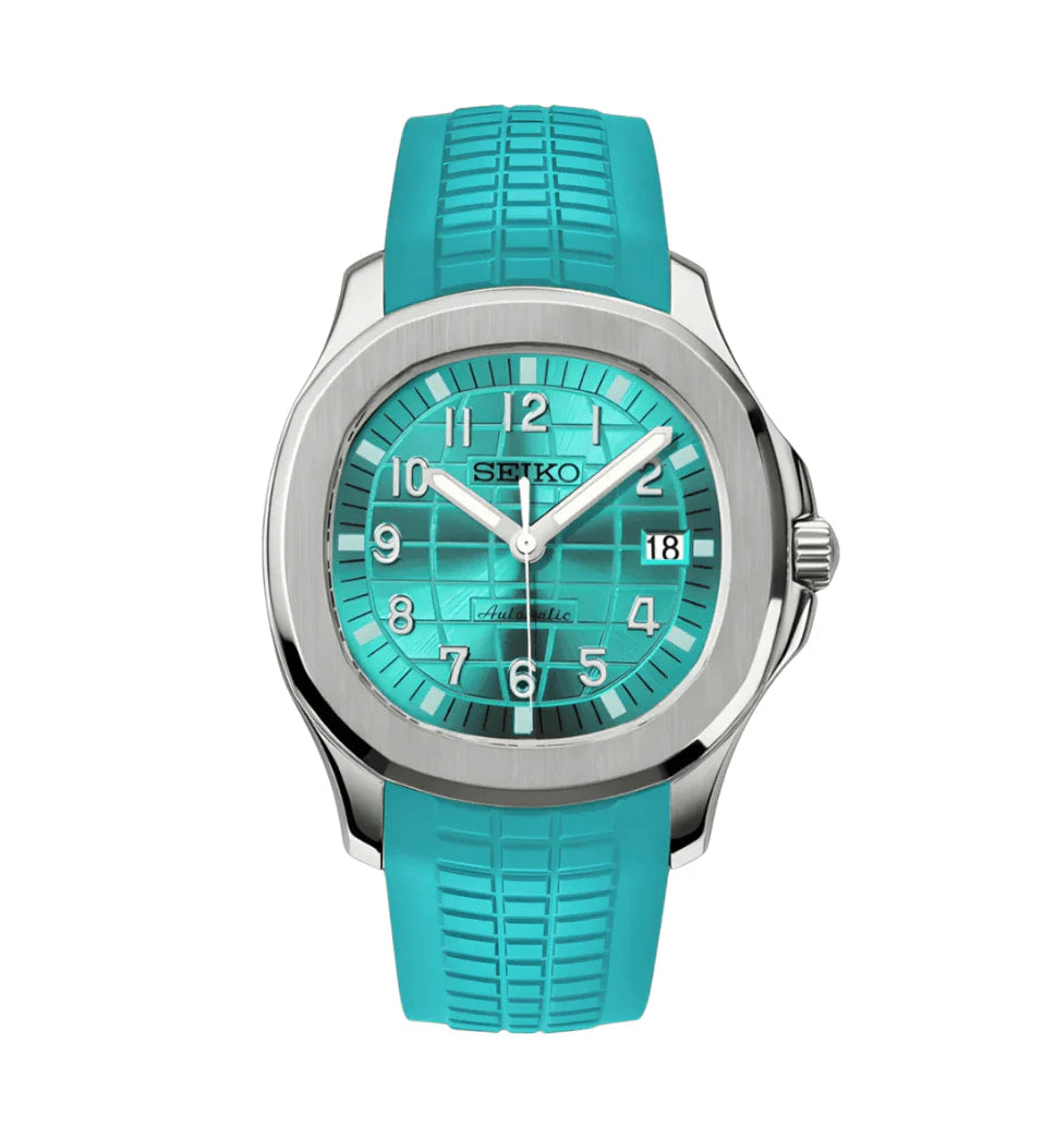Aqua Metallic Blue Sports Watch