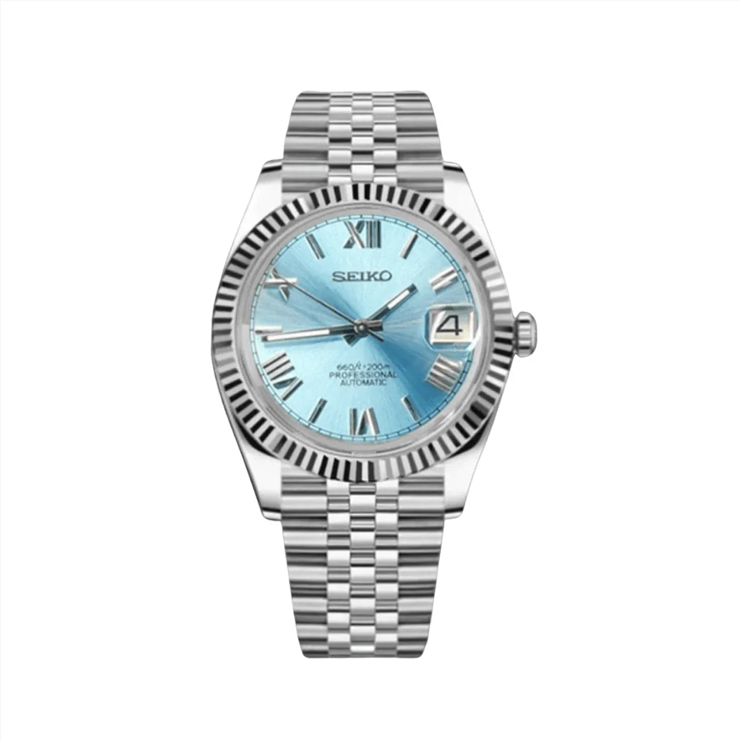 Ice Blue Roman Dress Watch