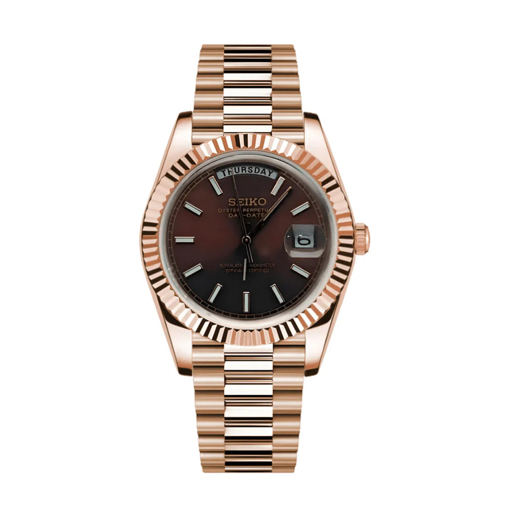 🎁 Rose Gold Chocolate Dress Watch (100% off)