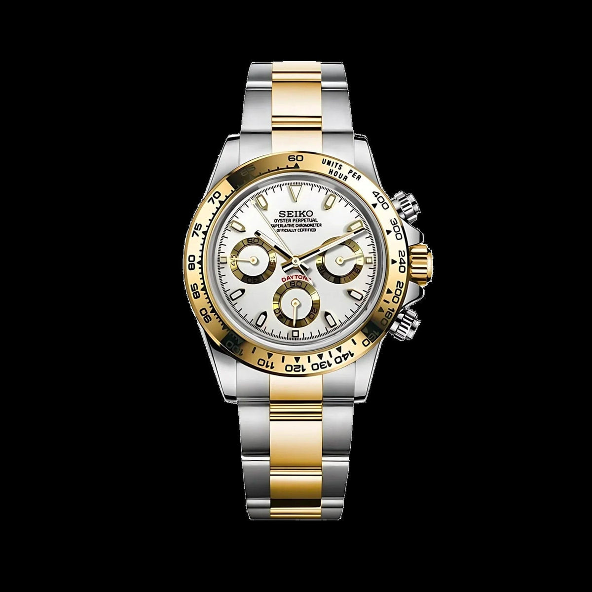 🎁 Silver Gold White Chronograph (100% off)